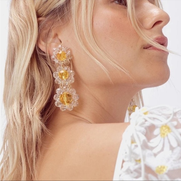 For Love And Lemons Jewelry - For Love and Lemons Daisy Beaded Earrings